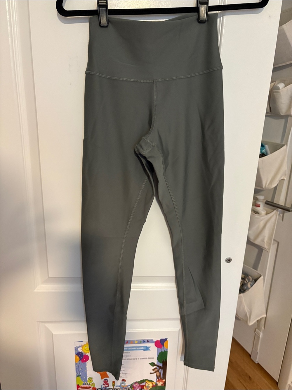 ALO Yoga Airlift Full Lenght High-Waist Active Leggings - Gray